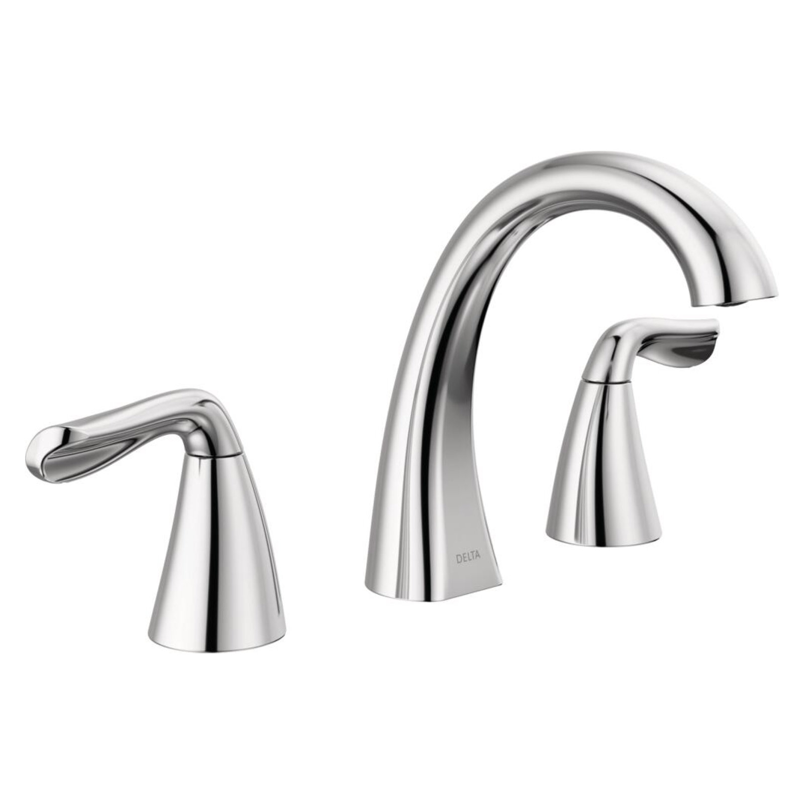 Arvo Widespread Bathroom Faucet 3 Hole, 2-handle Bathroom Sink Faucet with Drain Assembly, Chrome