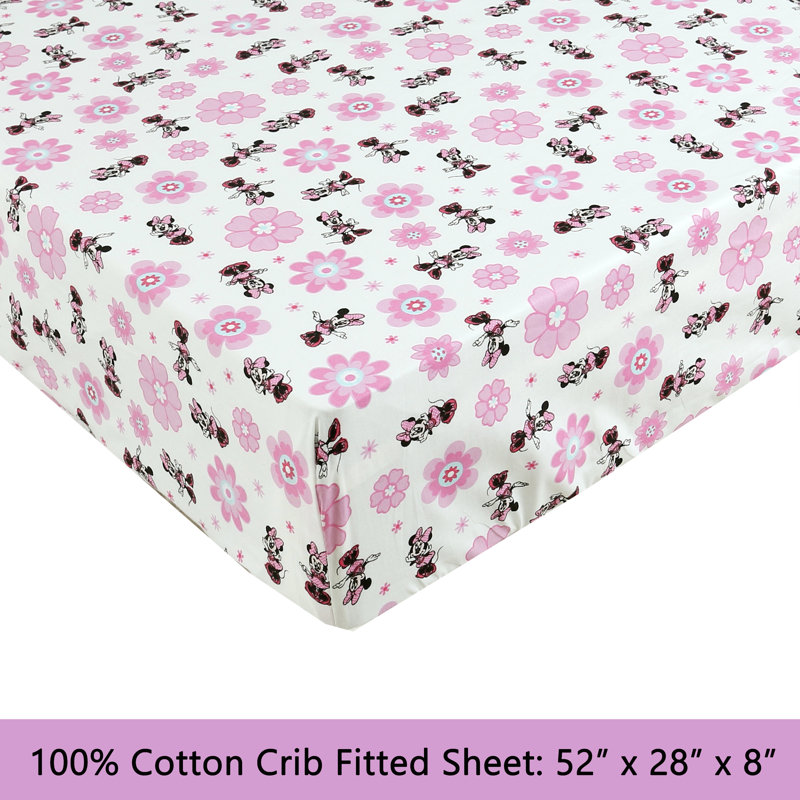 Drap 3 pièces rose et blanc Maksimus