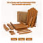 Chaise Adirondack pliante avec repose-pieds coulissant et porte-gobelet