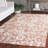Spencel Hand Tufted Wool/Viscose/Cotton Floral Rug in Red/White-2082287510