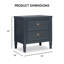 Table de chevet 2 tiroirs Vinesha-1447168738