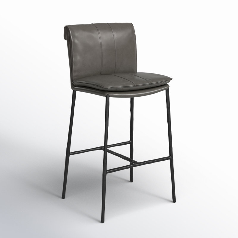 Mayer 26 Counter Stool Antique Brown, Pewter Gray, Counter Stool (27" Seat Height)