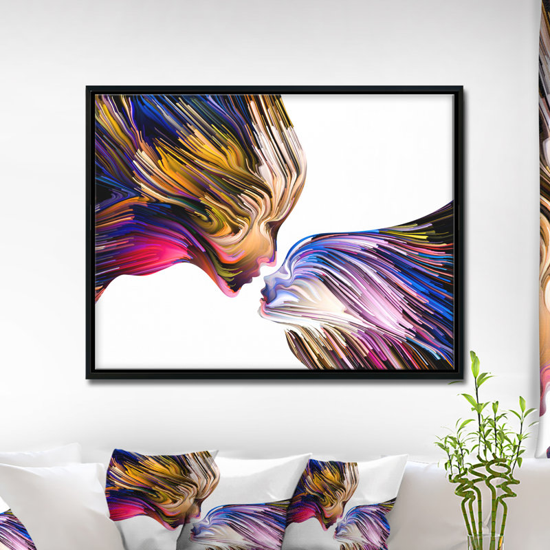 «Metaphorical Mind», reproduction d'art graphique, H 12 po x l 20 po x P 1 po, Toile avec cadre flottant