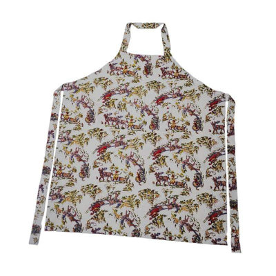 Leihum Floral Cotton Bib Apron
