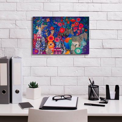 «Fantasy» par Oxana Zaika, art mural sur toile, 18 po x 12 po