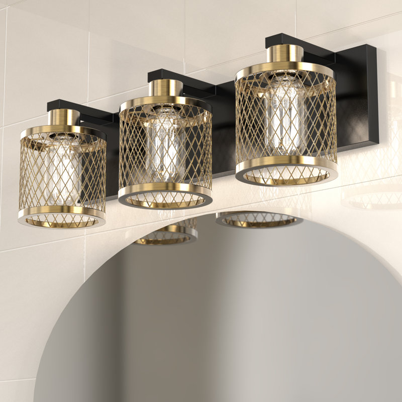 Koch Dimmable Vanity Light Over Mirror, Brushed Bronze