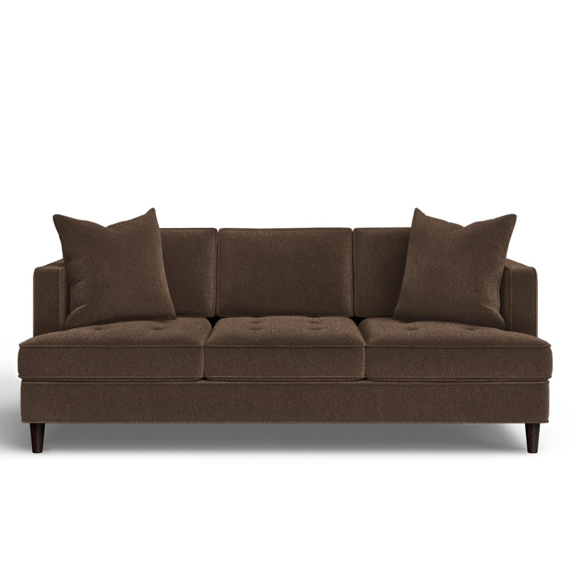 Upholstered 84'' Sofa, Heavenly Java Chenille