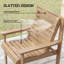 Outsunny 4 Seater Wooden Garden Furniture Set 4 Piece Embossed Finish-227340995
