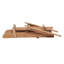 Ensemble de 2 chaises Adirondack pliantes pré-assemblées à dossier en bois de pruche pour jardin