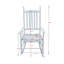 Chaise berçante en bois massif-1722916410