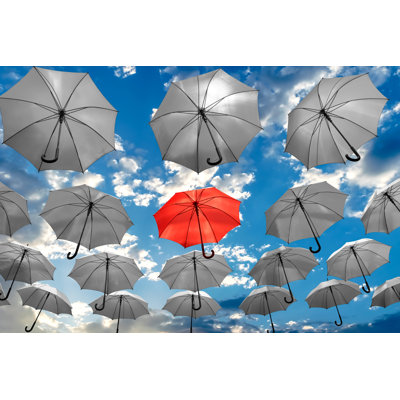 Umbrella's by Petervician - Wrapped Canvas Print