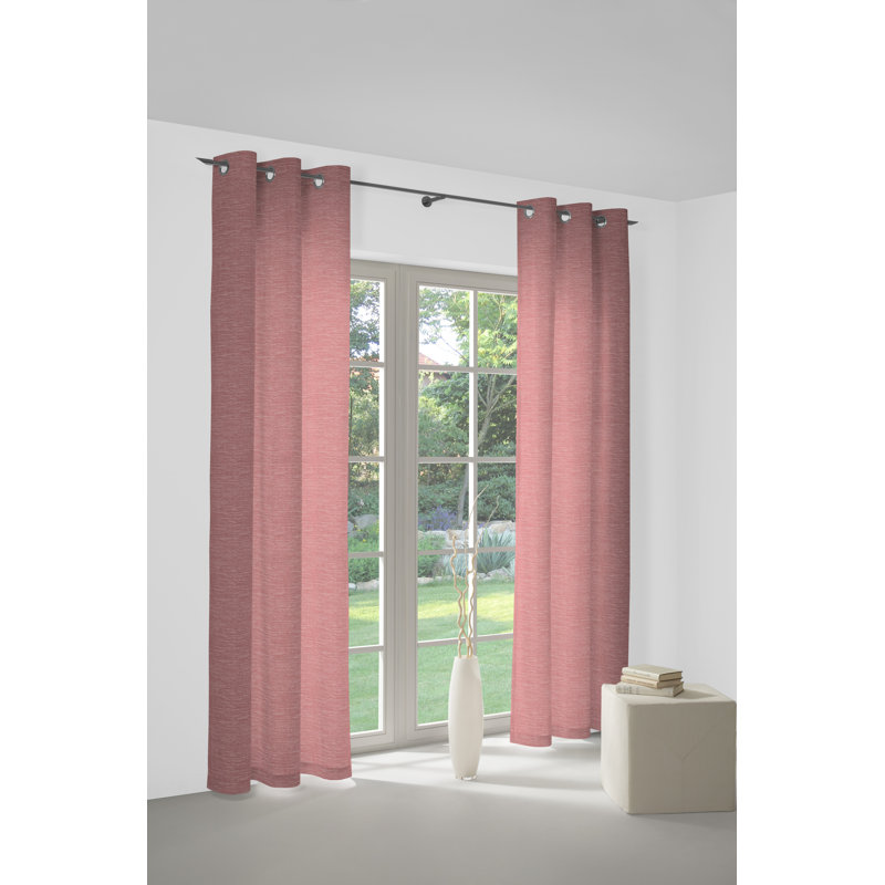 , Eyelet Scarf, Opaque, 132cm Width x 385cm Drop, Pink