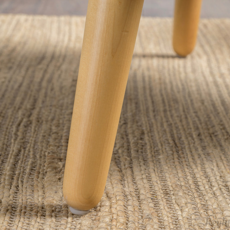 Fauteuil Mid-Century moderne avec pieds en bois massif, Mauve