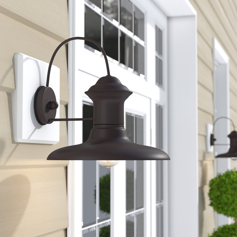 Luminaire de grange d'extérieur Eyan, Bronze Empire, H 10,5 po x l 12 po x p 13 po
