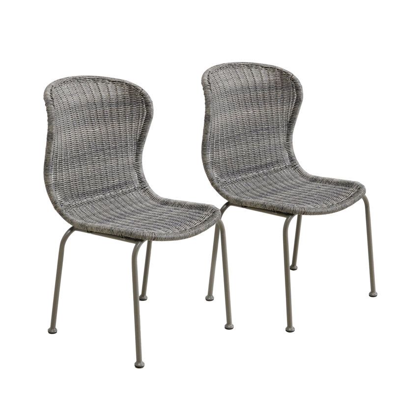 Chaise d'extérieur Meserve, Gris