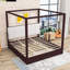 Canopy Platform Bed with Upholstered Headboard-1781593400-1781593351