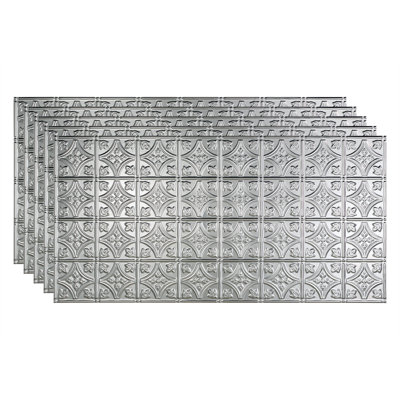 24.375 in. L x 48.375 in. W Embossed Vinyl Glue Up Ceiling Tile