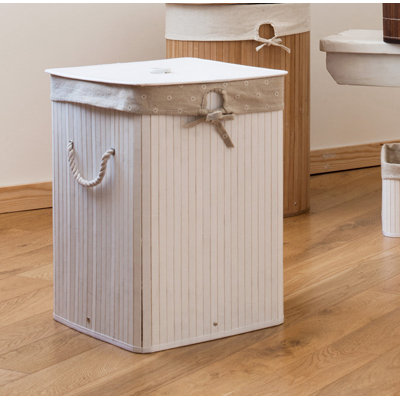 Wood Laundry Hamper with Handles