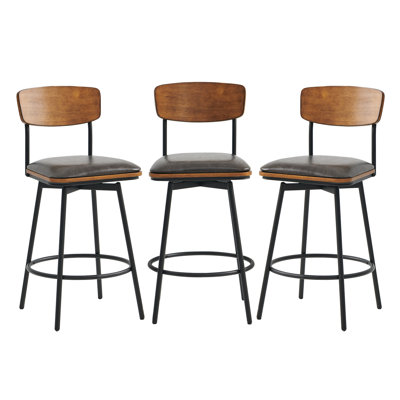 Avriel 27'' Swivel Counter Stool