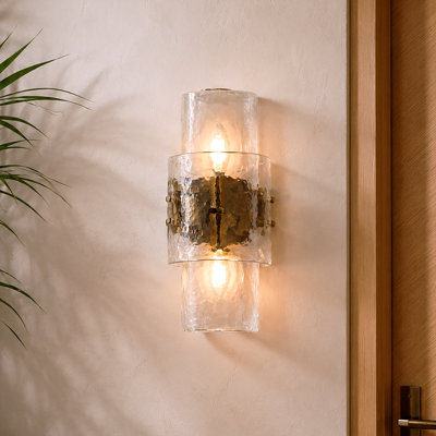 Aeronwen 2-Light 14.2"H Flush Mounted Sconce