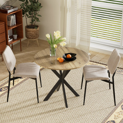 Ensemble repas rond 31,5 po