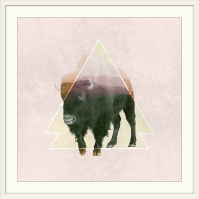 " Double Exposure Wildlife Bison I "