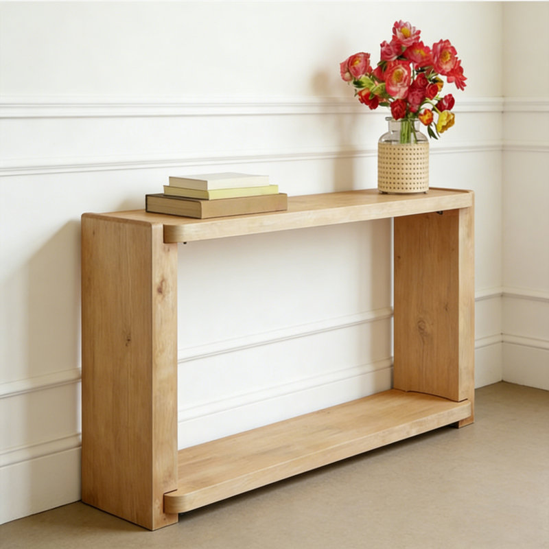Console campagne rétro, H 31,5 po x l 39,37 po x P 13,78 po