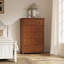 Commode 5 tiroirs en bois massif-1757200100