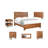 Live Edge Solid Wood Panel Bed-1538032639