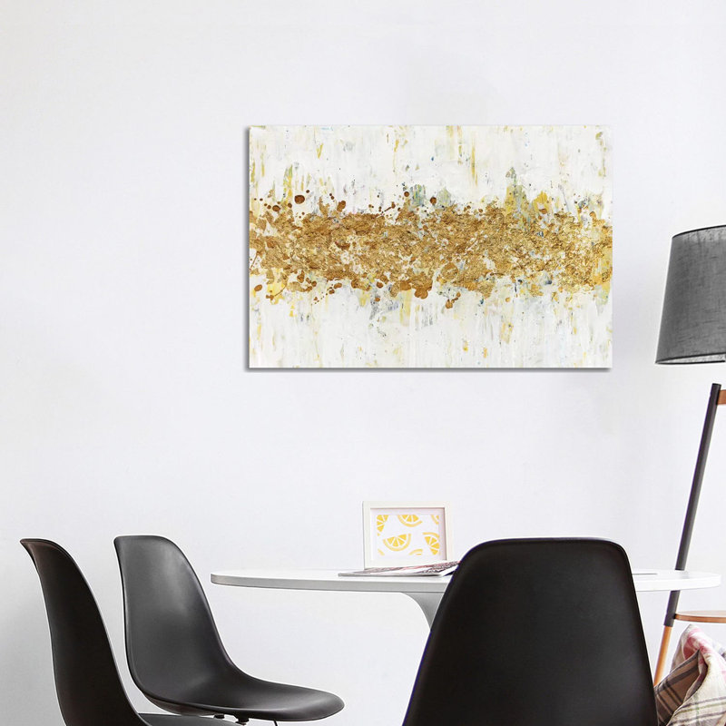 Speckles Of Gold by Nikki Chauhan - Wrapped Canvas Painting, 101.6 cm H x 66.04 cm W x 1.91 cm D