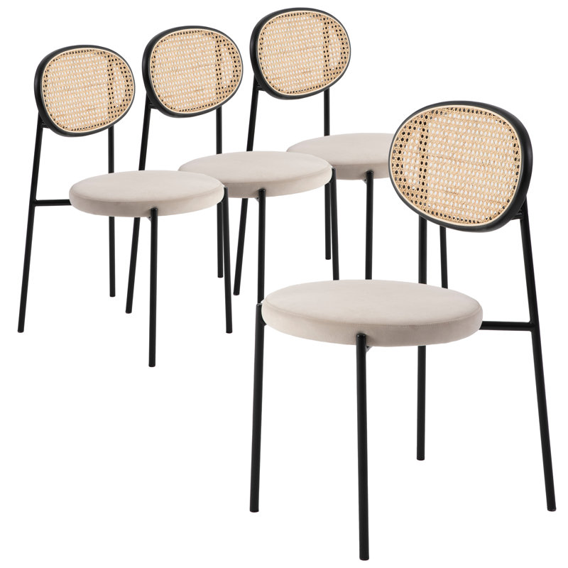 Chaise d'appoint de salle à manger Dannea, Beige