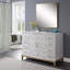 Charice 48 po X P 22 po D Meuble-lavabo gris brossé avec comptoir en marbre blanc et lavabo blanc