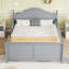 Lit pour enfants, lit plateforme en bois avec tête et pied de lit-525202389-525202392