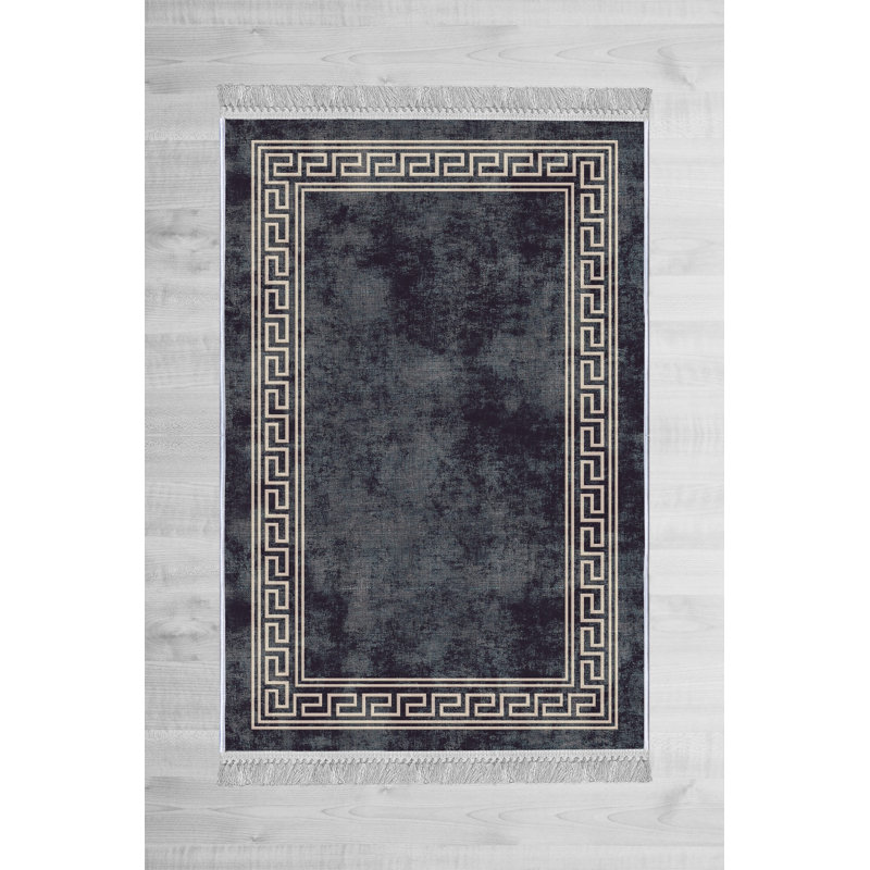 Venita Flatweave Grey/Beige Rug, Rectangle 140 x 220cm