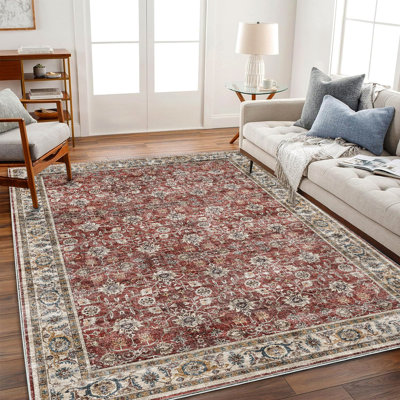 Tapis lavable 305 x 425 cm, style bohème, ne peluche pas, facile d'entretien, idéal pour les zones de passage fréquent comme le salon, la chambre à coucher, le bureau, la table basse ou la cuisine. Grand tapis.