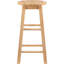Tabouret de bar / comptoir en bois massif Bernistine-41425135-71099991