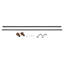Tringle à rideaux simple ajustable Vertile-1035032529