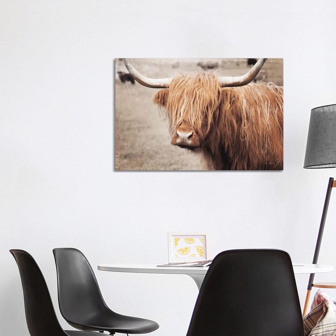 Scottish Highland Cattle I Neutral by Alan Majchrowicz - Wrapped Canvas Print