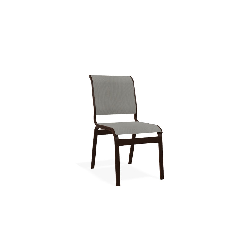 Chaise d'appoint de salle à manger Hiraku, Kona texturé, Huître Augustine