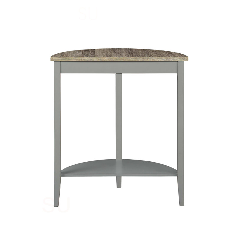 Justino Natural Oak & Gray Finish Console Table, Oak