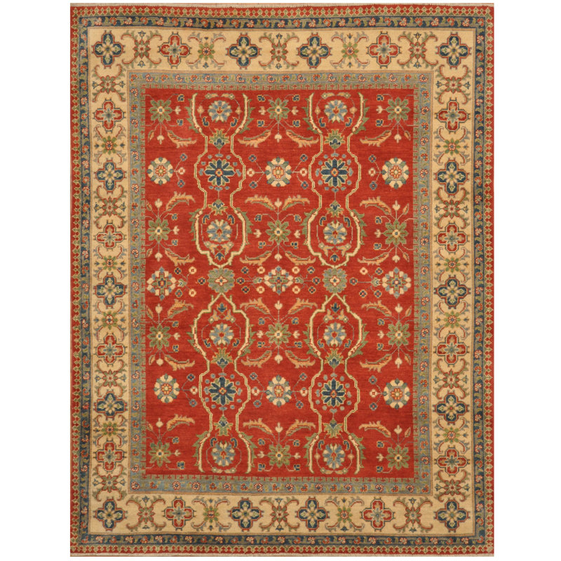 Lugenbeel One-of-a-Kind 5'1" X 6'8" Wool Area Rug in Red