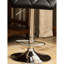 Tabourets de bar contemporains, noirs, de 2 - hauteur réglable hydraulique, siège en cuir PU Diamond, confortable avec repose-pieds noir et ajout pratique-1007689758