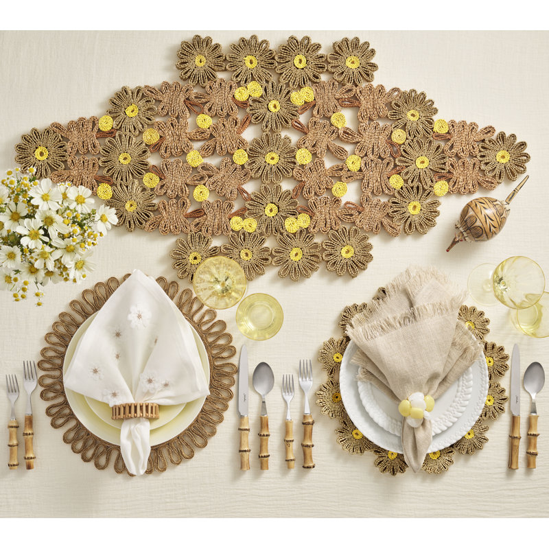 Daisy Runner, Natural/Yellow