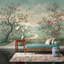 Papier peint chinois chinois vert pastel-748261931-748261968