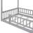Twin House Bed With Fence & No Box Spring-1412207500-1412207503
