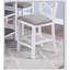 Table de salle à manger à hauteur de comptoir avec étagère de rangement et 4 chaises rembourrées, dossier unique pour les maisons modernes-9318629-9318627
