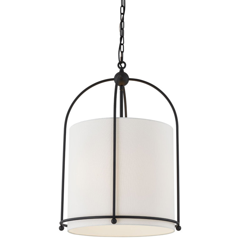 Luminaire suspendu Riggins, noir