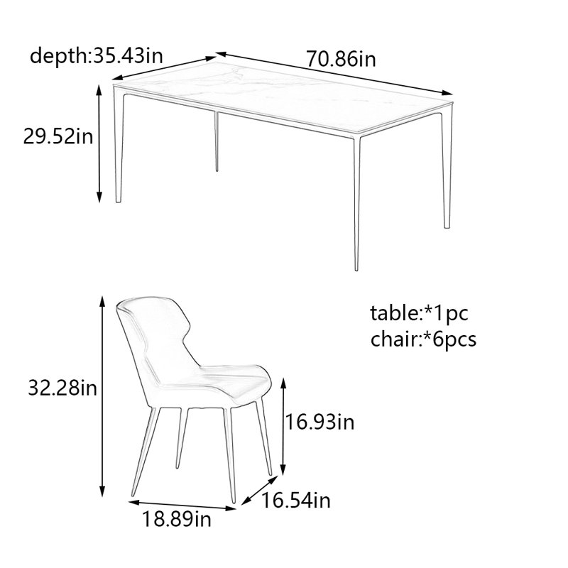 Aevah, 29.52"H x 70.86"L x 35.43"W