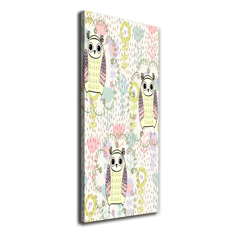 Owls 1 Piece Wrapped Canvas Wall Art