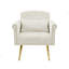 Fauteuil en velours avec pieds en métal-461651475